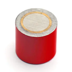 Magnes w obudowie — średnica ⌀20,6 mm, wys. 19 mm, gwint wewnętrzny M6 — alnico - 006