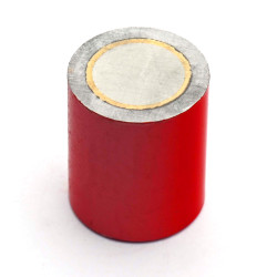 Magnes w obudowie — średnica ⌀20 mm, wys. 24 mm, gwint wewnętrzny M4 — alnico - 006