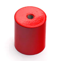 Magnes w obudowie — średnica ⌀20 mm, wys. 24 mm, gwint wewnętrzny M4 — alnico - 008