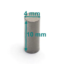 Magnes — średnica ⌀4 mm, wysokość 10 mm — alnico LNG37