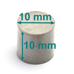 Magnes — średnica ⌀10 mm, wysokość 10 mm — alnico LNG37