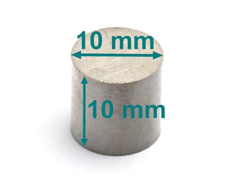 Magnes — średnica ⌀10 mm, wysokość 10 mm — alnico LNG37