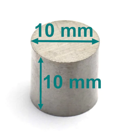 Magnes — średnica ⌀10 mm, wysokość 10 mm — alnico LNG37