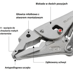 Regulowane szczypce zaciskowe typu Morse'a PBX720 Stronghandtools - 003