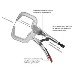 Szczypce zaciskowe typ C PR6S Stronghandtools - 002