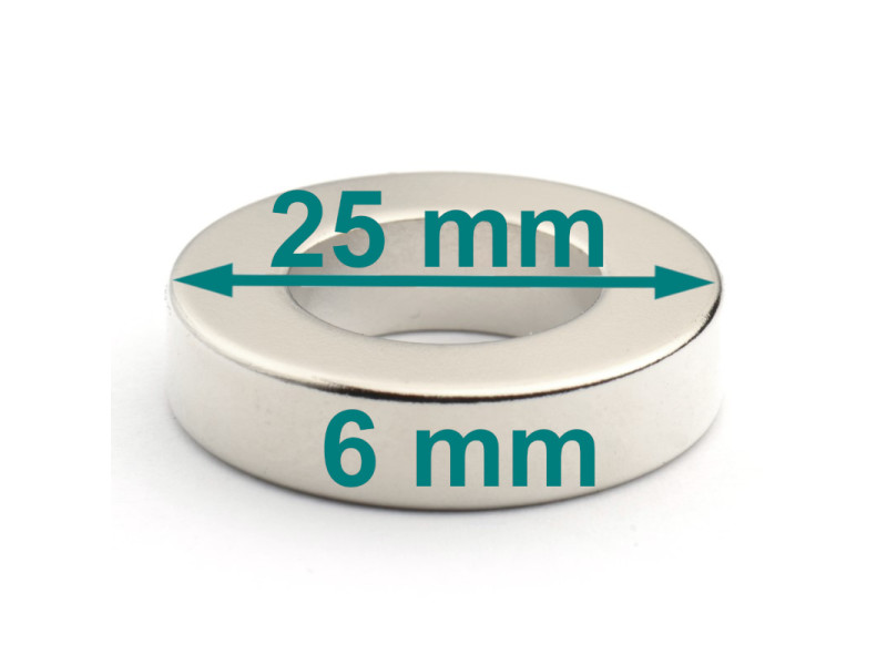 Neodymowy magnes 25x14x6