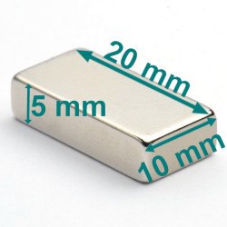 magnes neodymowy 20x10x5