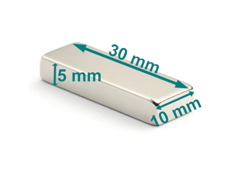 30x10x5 magnes neodymowy 30x10x5 magnes neodymowy