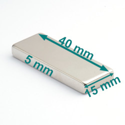 magnes neodym 40x15x5
