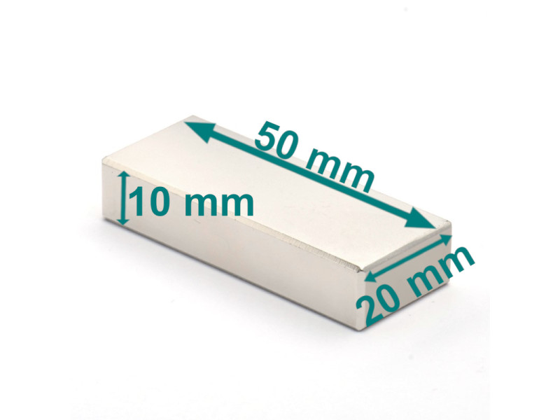magnesy neodymowy 50x20x10 magnesy neodymowy 50x20x10