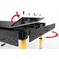 Stół spawalniczy Alpha 16, 2400 x 1200 mm Stronghandtools