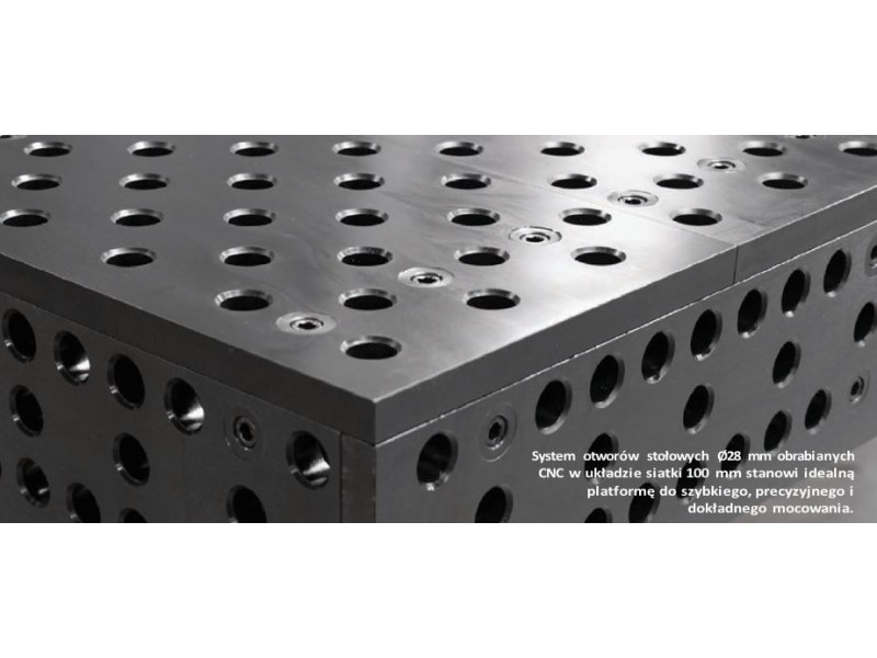 Stół spawalniczy Alpha 28, 1200 x 1200 mm Stronghandtools