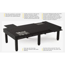 Stół spawalniczy Alpha 28, 1200 x 1200 mm Stronghandtools - 008