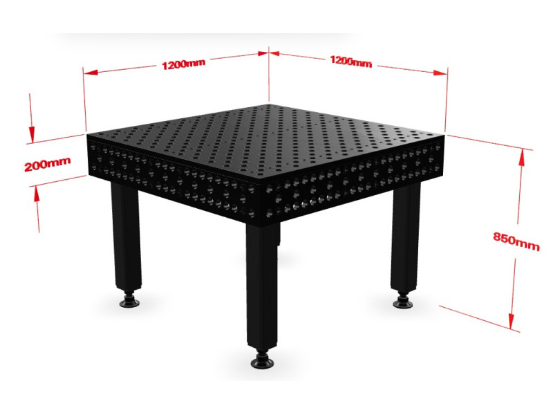 Stół spawalniczy Alpha 28, 1200 x 1200 mm Stronghandtools