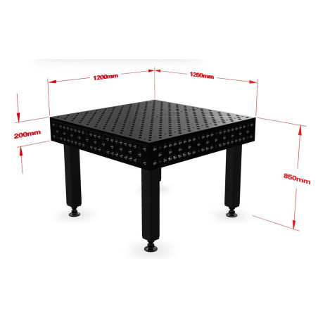 Stół spawalniczy Alpha 28, 1200 x 1200 mm Stronghandtools
