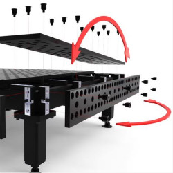 Stół spawalniczy Alpha 28, 1500 x 1000 mm Stronghandtools - 009