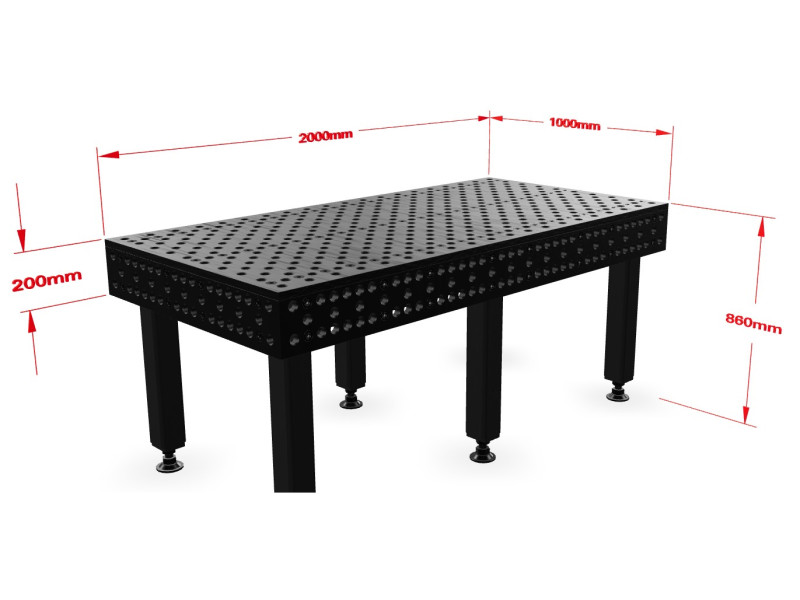 Stół spawalniczy Alpha 28, 2000 x 1000 mm Stronghandtools