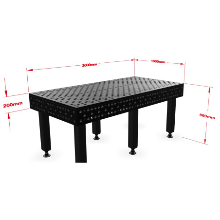 Stół spawalniczy Alpha 28, 2000 x 1000 mm Stronghandtools