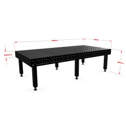 Stół spawalniczy Alpha 28, 3000 x 1500 mm Stronghandtools