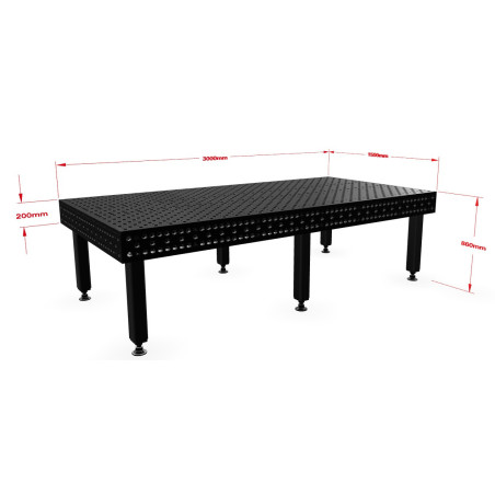 Stół spawalniczy Alpha 28, 3000 x 1500 mm Stronghandtools