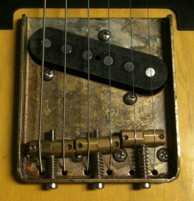 Mostek i przetwornik tylny (mostkowy) do gitary Rittenhouse Telecaster