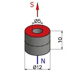 MP 12 X 5 X 10 / N35 - magnes neodymowy - 002