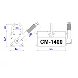 Chwytak (podnośnik) magnetyczny CM1400 - 002