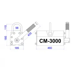 Chwytak (podnośnik) magnetyczny CM3000 - 002